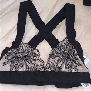 black bralette